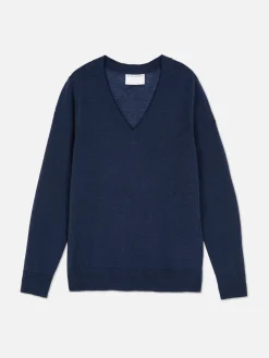 Mujer Primark Jerseys Y Cárdigans|Top Con Cuello De Pico De The Edit