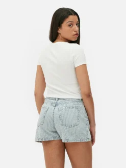 Mujer Primark Tops Y Camisetas|Top Corto Acanalado