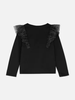 Niños Primark Tops Y Camisetas|Top De Manga Larga Con Volantes De Tul