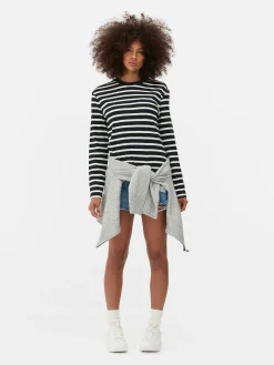 Mujer Primark Tops Y Camisetas|Top De Manga Larga Y Cuello Redondo