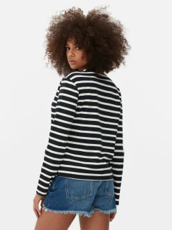 Mujer Primark Tops Y Camisetas|Top De Manga Larga Y Cuello Redondo