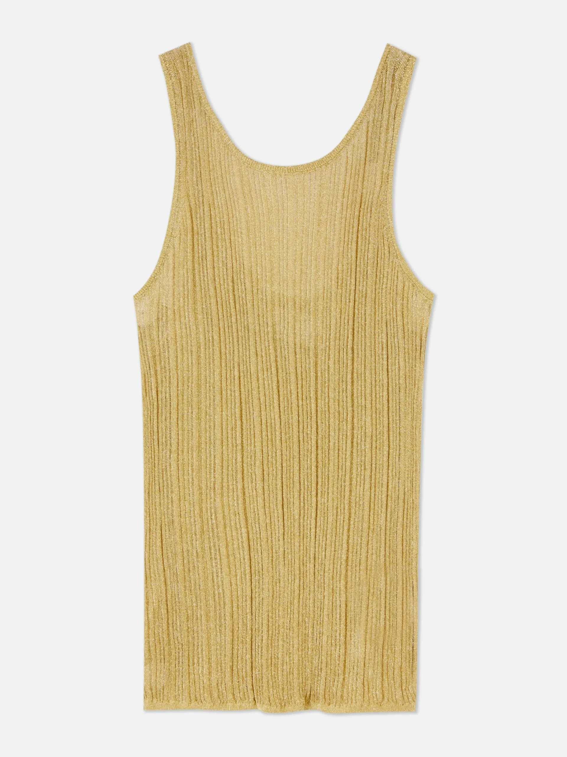 Mujer Primark Tops Y Camisetas|Top De Punto Acanalado Sin Mangas De The Edit