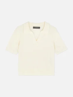 Mujer Primark Jerseys Y Cárdigans|Top De Punto Fino Y Manga Corta Con Cuello