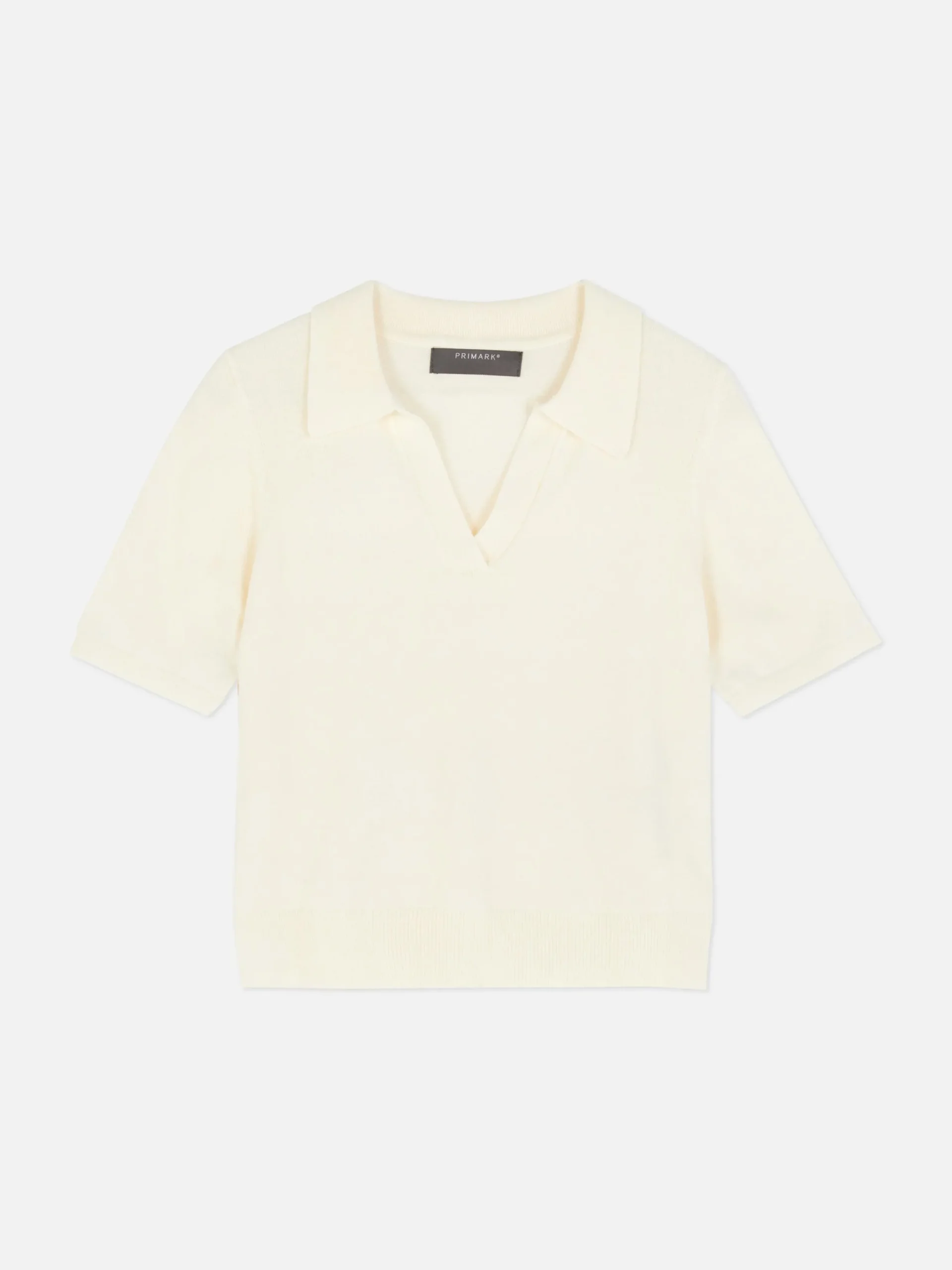 Mujer Primark Jerseys Y Cárdigans|Top De Punto Fino Y Manga Corta Con Cuello