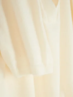 Mujer Primark Jerseys Y Cárdigans|Top De Punto Fino Y Manga Corta Con Cuello