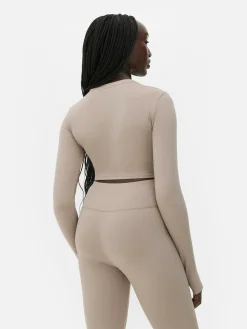 Mujer Primark Ropa De Gimnasio Y Deportiva|Top Deportivo Corto De Manga Larga De Rita Ora