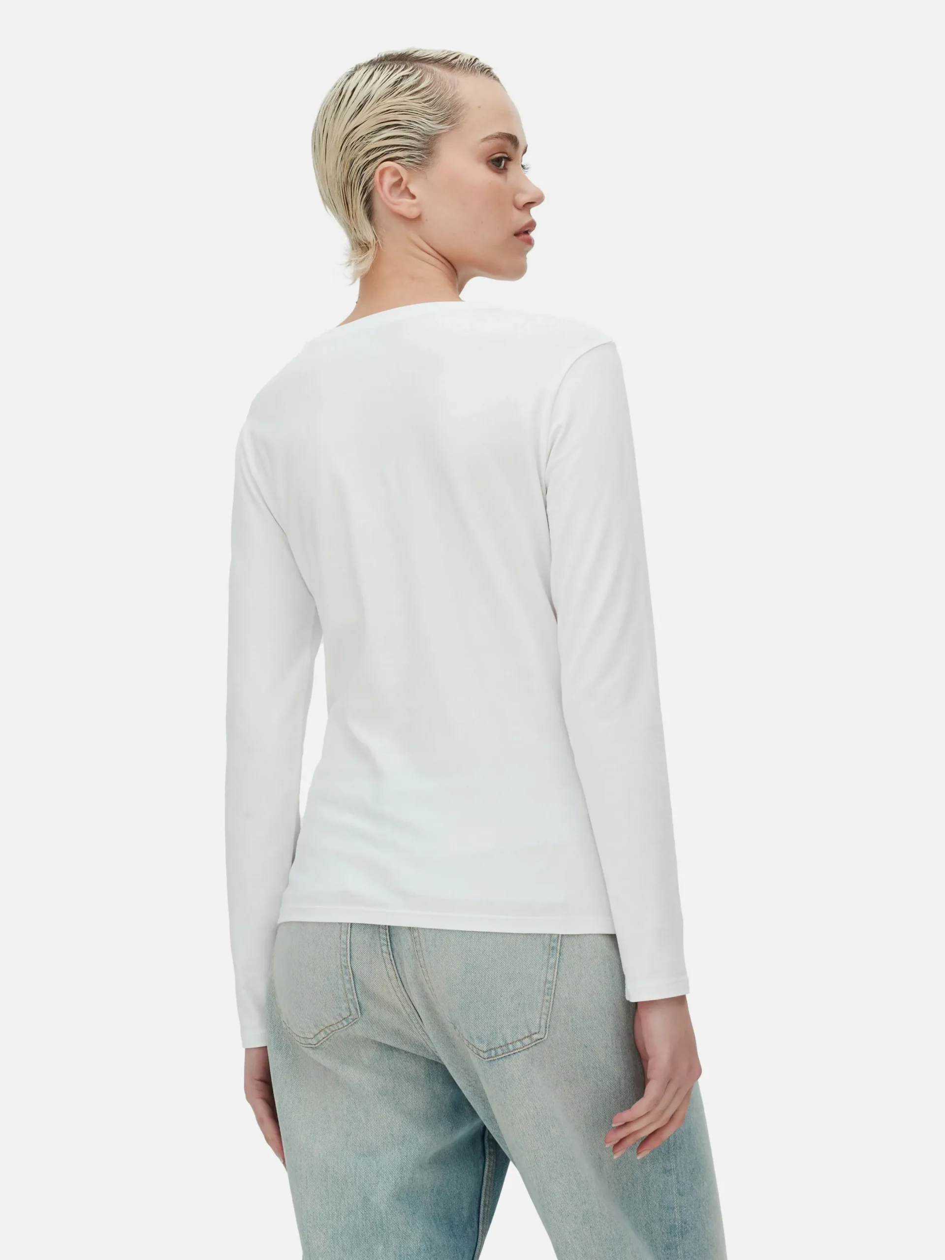 Mujer Primark Tops Y Camisetas|Top Elástico De Manga Larga