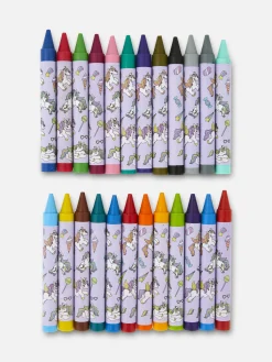 Niños Primark Lápices De Colores|Tubo De Ceras De Colores Con Motivo De Unicornio
