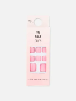 Primark Uñas Postizas|Uñas Postizas Brillantes Para Los Pies De PS...