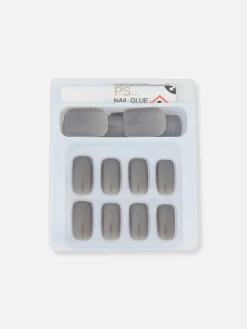 Primark Uñas Postizas|Uñas Postizas Cuadradas Brillantes De PS...