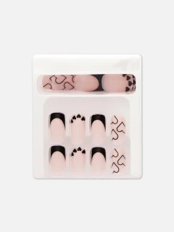 Primark Uñas Postizas|Uñas Postizas Cuadradas Brillantes De PS...