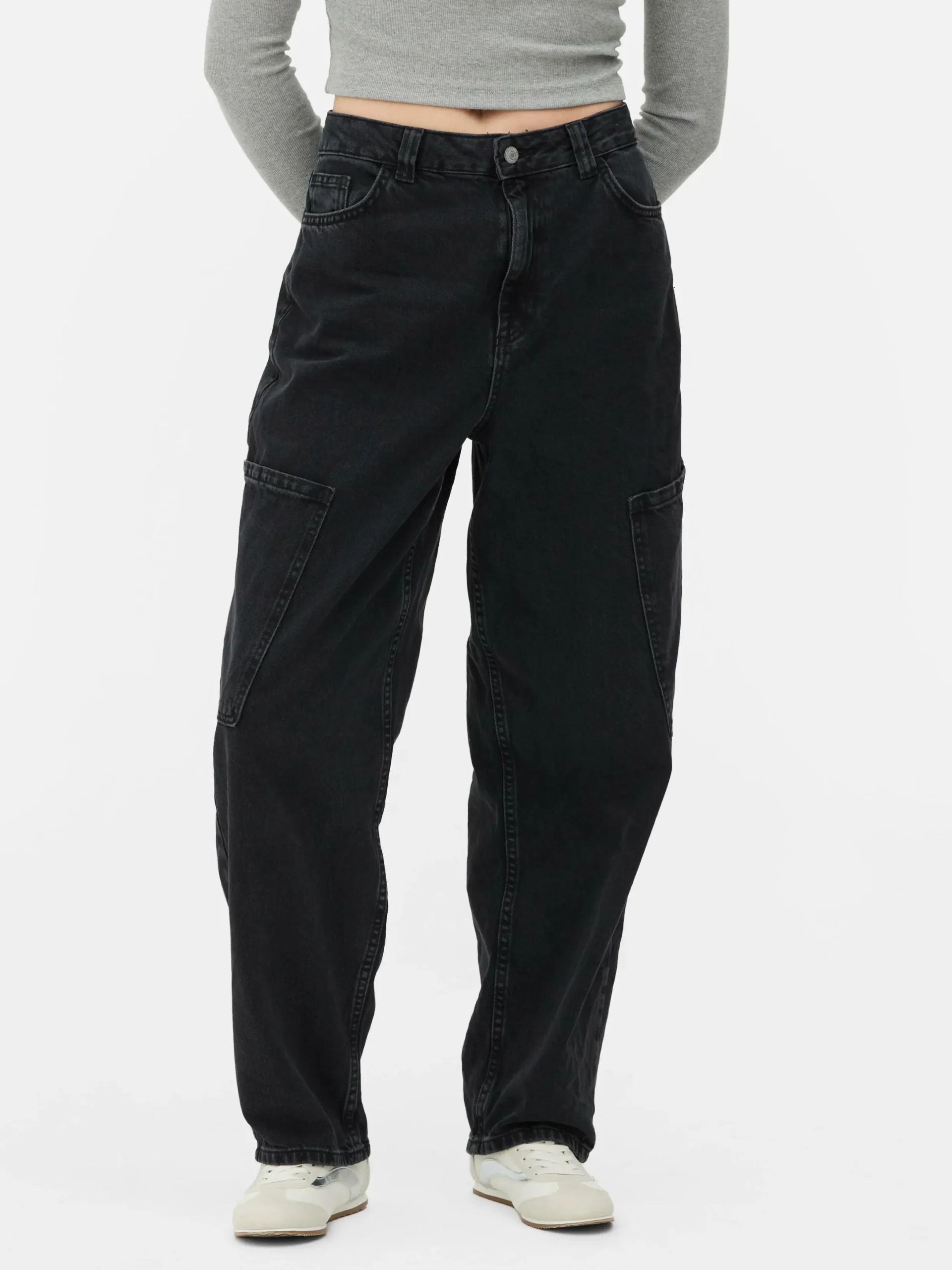 Mujer Primark Vaqueros|Vaqueros Cargo De Corte Globo