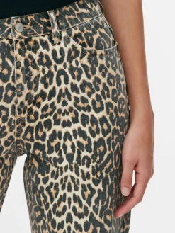 Mujer Primark Vaqueros|Vaqueros Con Estampado De Leopardo