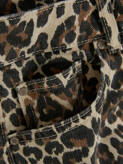 Mujer Primark Vaqueros|Vaqueros De Corte Bombacho Con Estampado De Leopardo