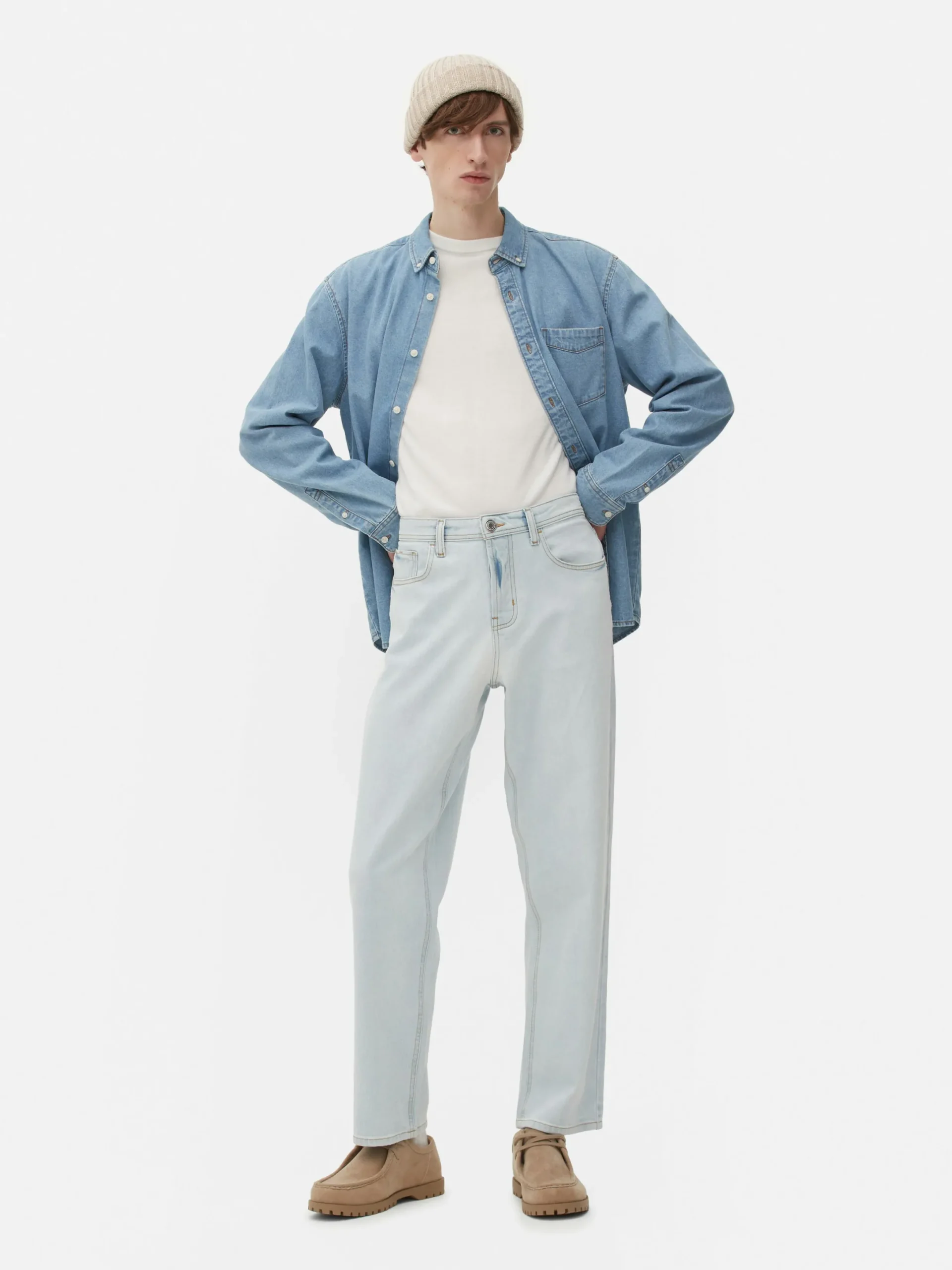 Hombre Primark Vaqueros|Vaqueros De Corte Holgado Y Pernera Recta