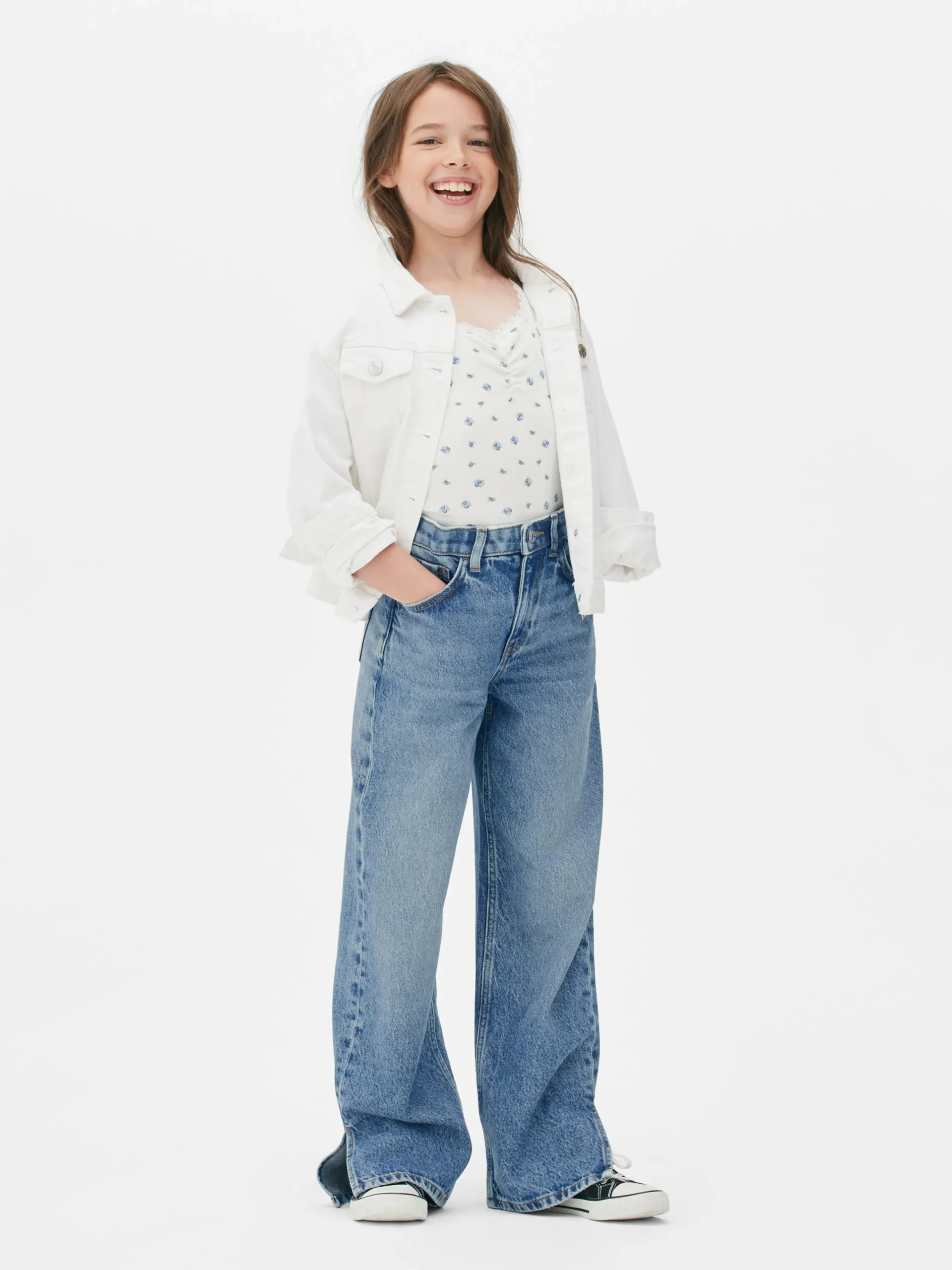 Niños Primark Vaqueros|Vaqueros De Pernera Ancha Abierta