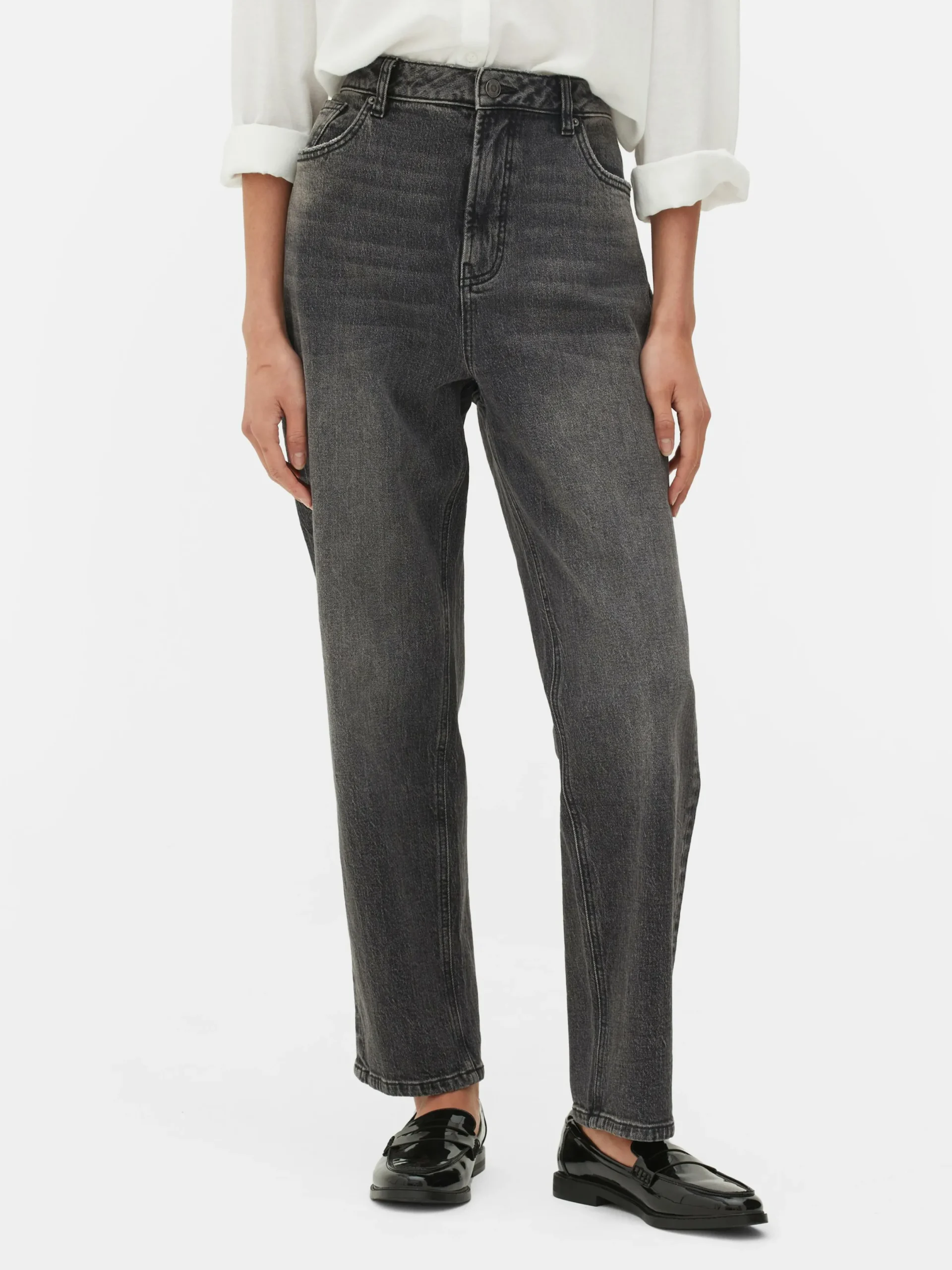 Mujer Primark Vaqueros|Vaqueros De Pernera Recta Y Corte Entallado