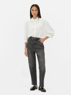 Mujer Primark Vaqueros|Vaqueros De Pernera Recta Y Corte Entallado