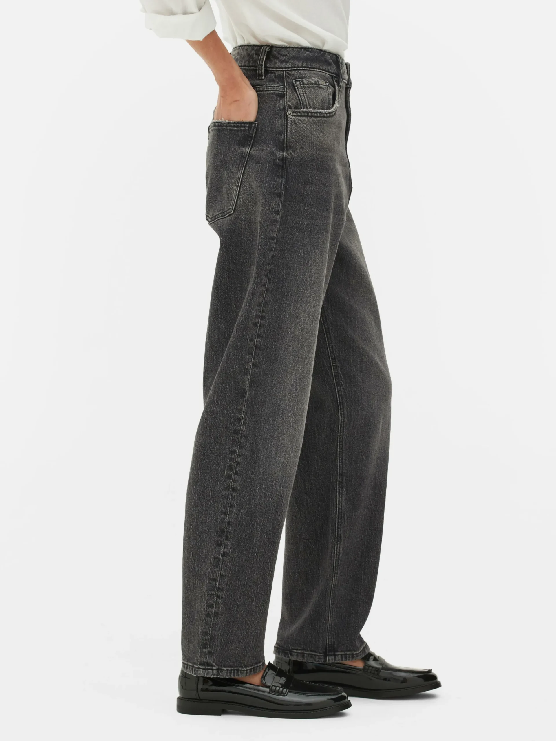 Mujer Primark Vaqueros|Vaqueros De Pernera Recta Y Corte Entallado