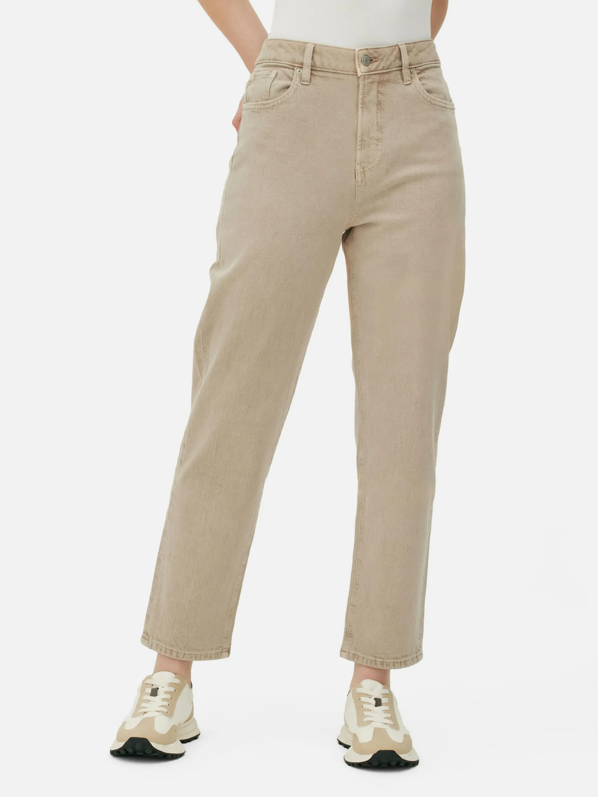 Mujer Primark Vaqueros|Vaqueros De Pernera Recta Y Corte Entallado