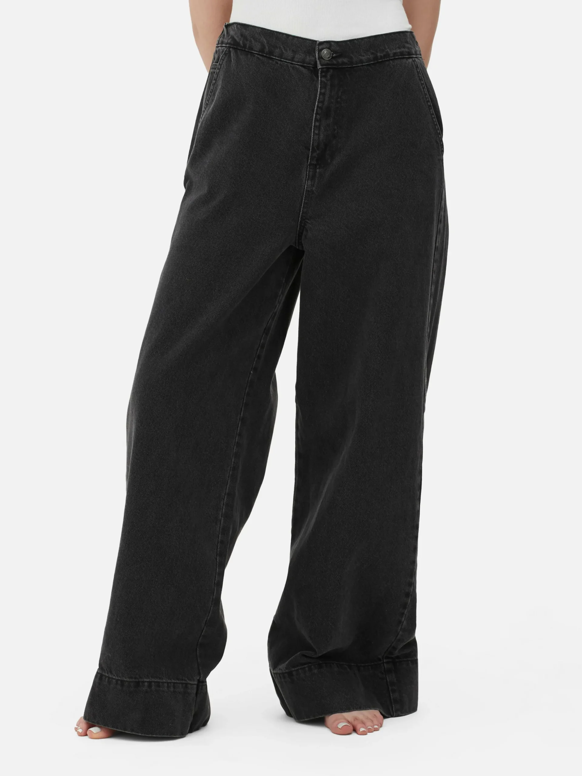 Mujer Primark Vaqueros|Vaqueros Elásticos De Pernera Ancha