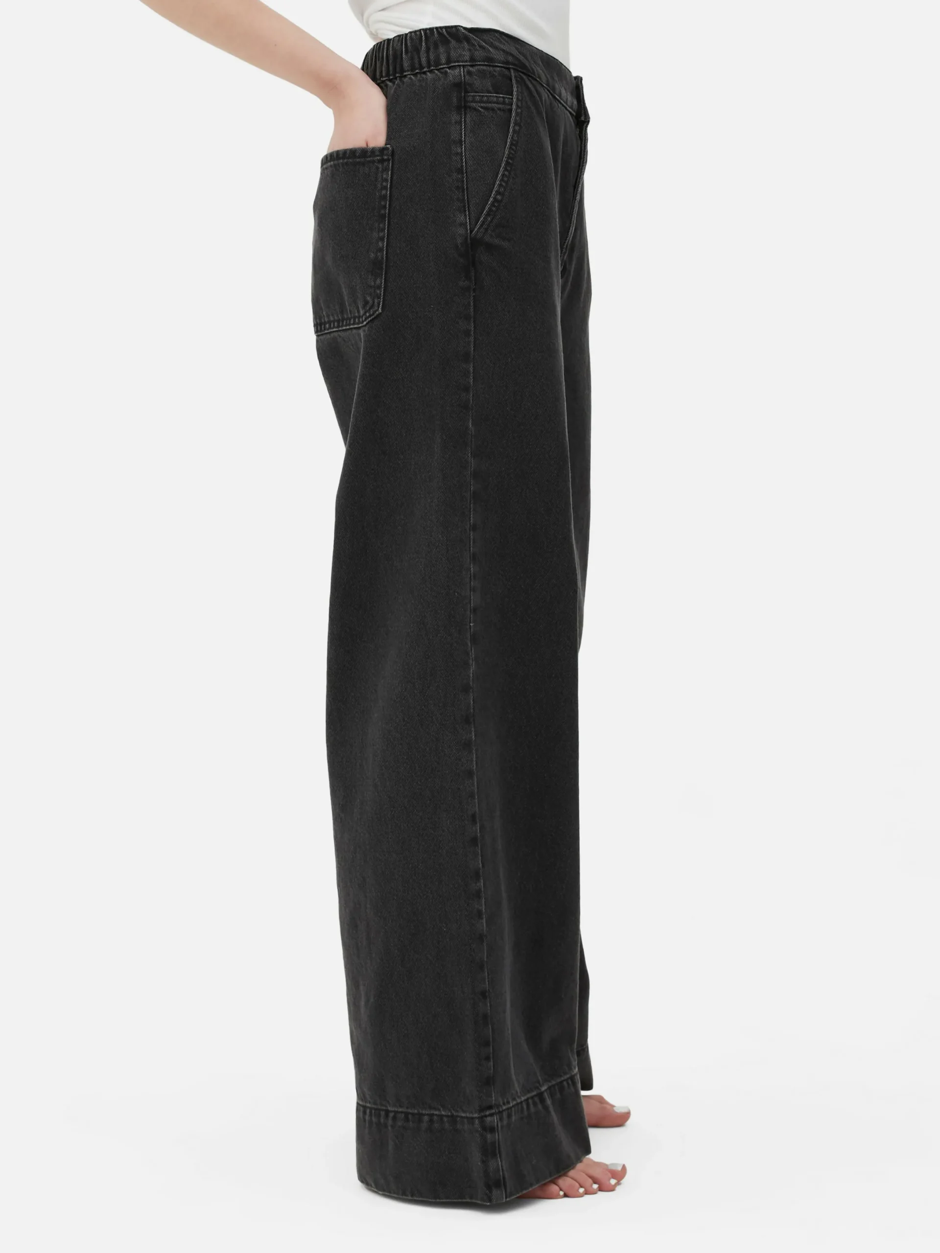 Mujer Primark Vaqueros|Vaqueros Elásticos De Pernera Ancha