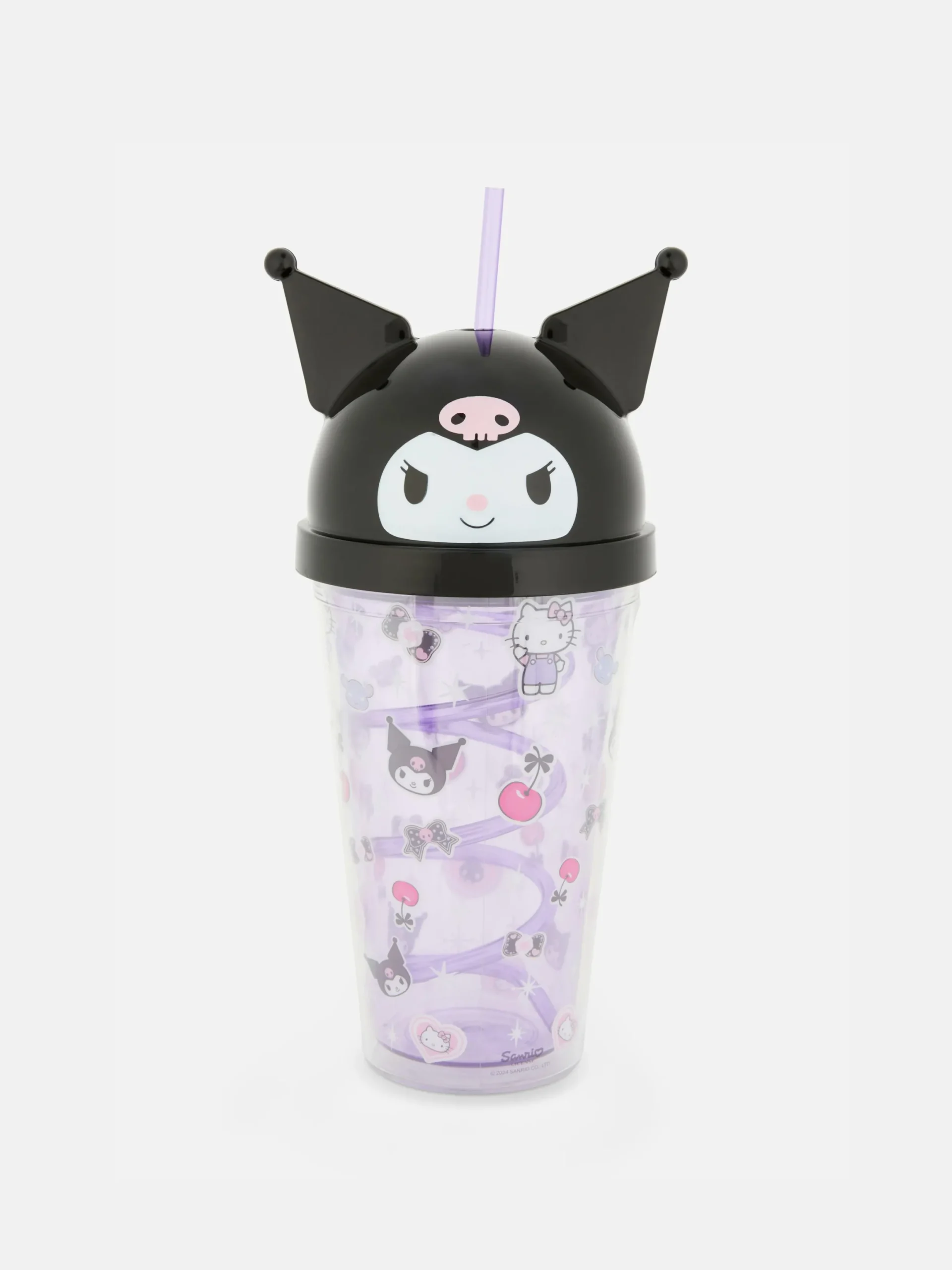 Primark Tazas Y Tazones|Vaso Con Pajita De Kuromi De Hello Kitty