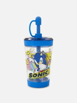 Primark Tazas Y Tazones|Vaso Transparente Y Pajita De Sonic, El Erizo