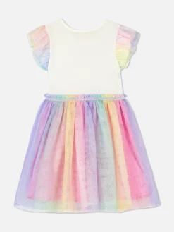 Niños Primark Vestidos|Vestido Con Tutú Y Lentejuelas Arcoíris