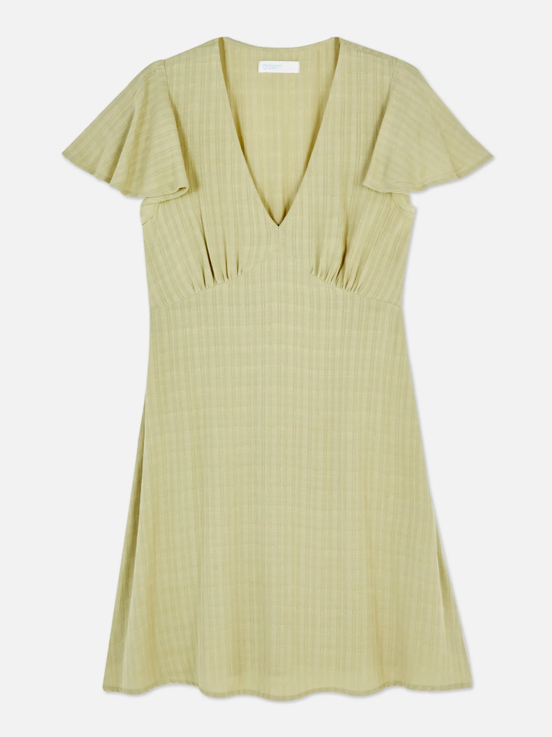 Mujer Primark Vestidos|Vestido Corto De Manga Corta