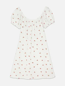 Mujer Primark Vestidos|Vestido Corto De Manga Corta