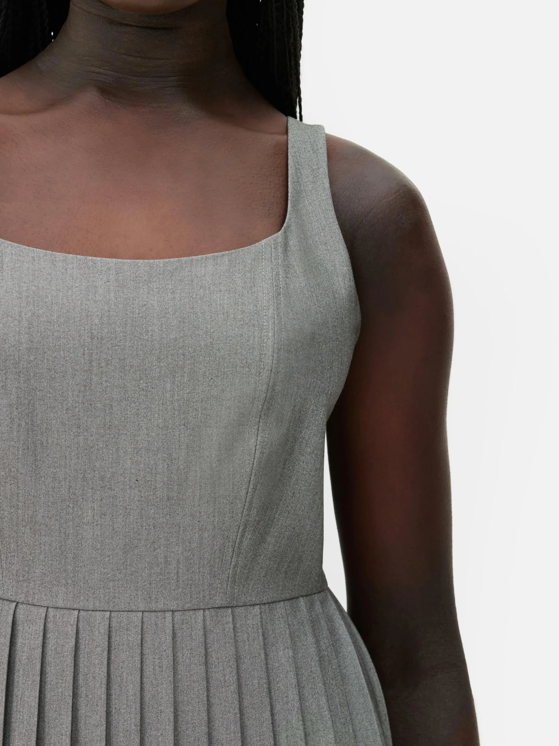 Mujer Primark Vestidos|Vestido Corto Evasé Plisado De Rita Ora