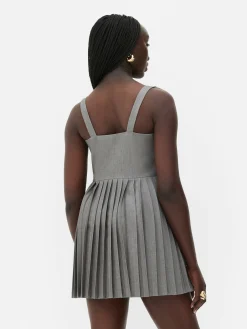 Mujer Primark Vestidos|Vestido Corto Evasé Plisado De Rita Ora