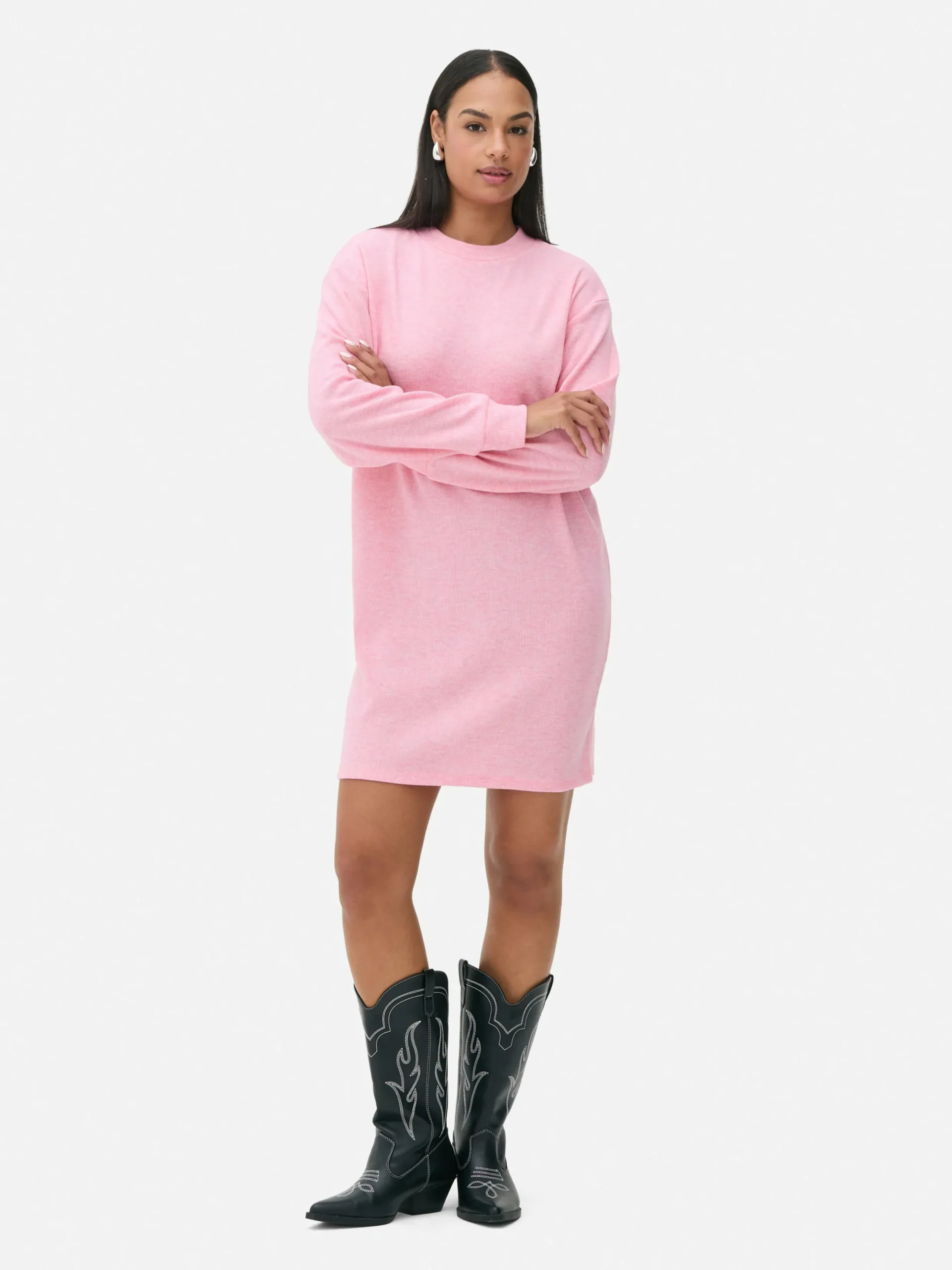 Mujer Primark Vestidos|Vestido Corto Tipo Jersey