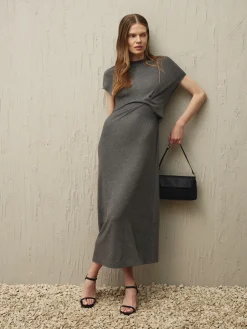 Mujer Primark Vestidos|Vestido De Punto Con Detalle Retorcido De The Edit