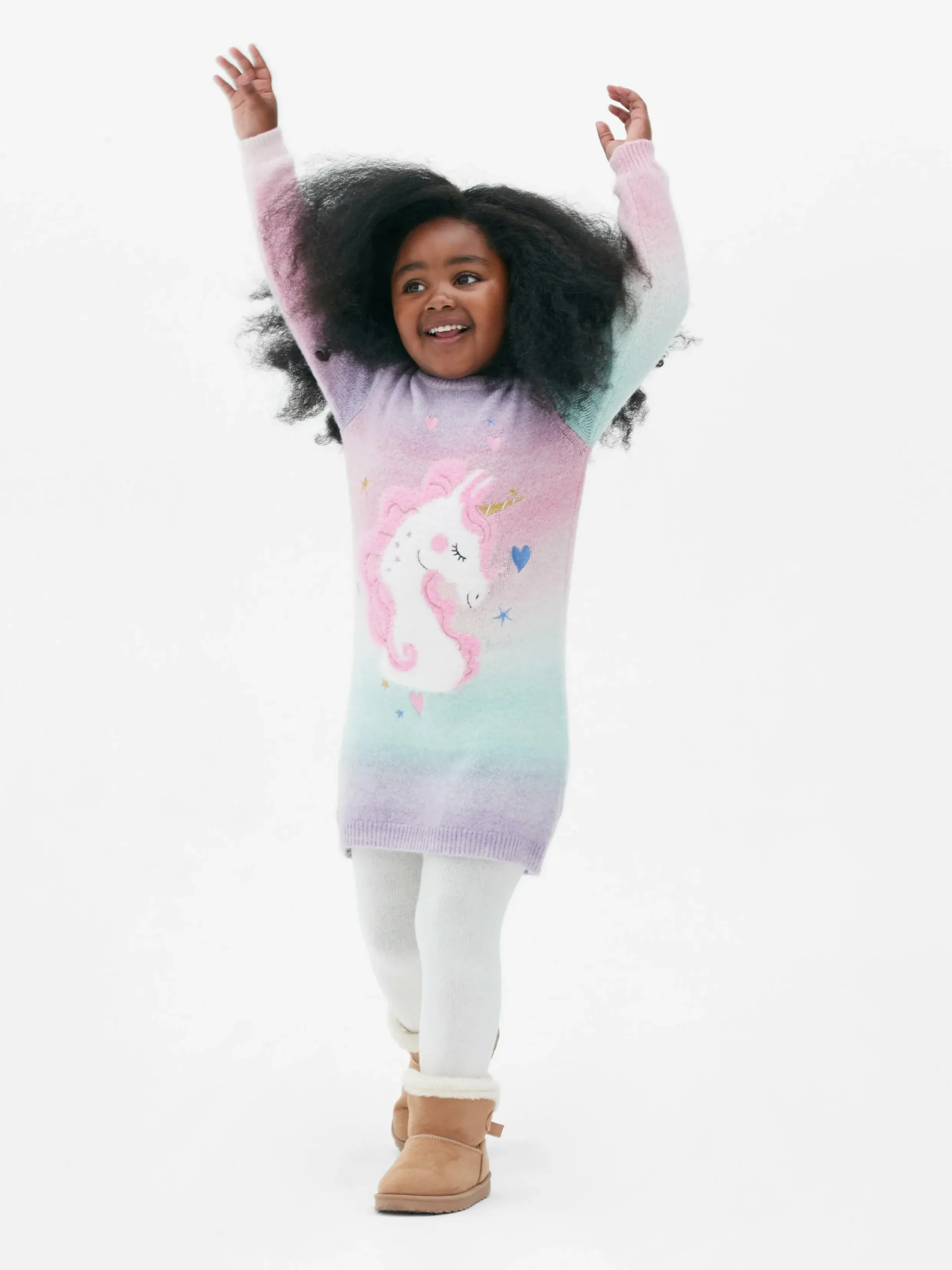 Niños Primark Vestidos|Vestido De Punto Con Unicornio Y Pantis A Juego