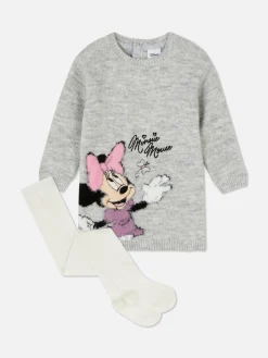 Primark Vestidos Y Faldas|Vestido De Punto Y Medias De Minnie Mouse De Disney