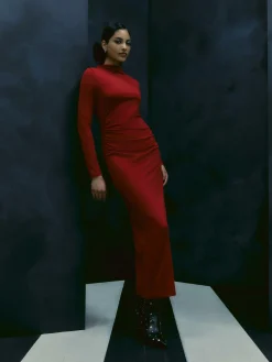 Mujer Primark Moda Gótica|Vestidos|Vestido Largo De Punto Beetlejuice X Colleen Atwood