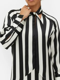 Mujer Primark Moda Gótica|Vestidos|Vestido Midi A Rayas Beetlejuice X Colleen Atwood