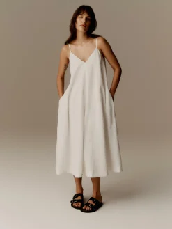 Mujer Primark Vestidos|Vestido Midi Con Corte Trapecio De The Edit