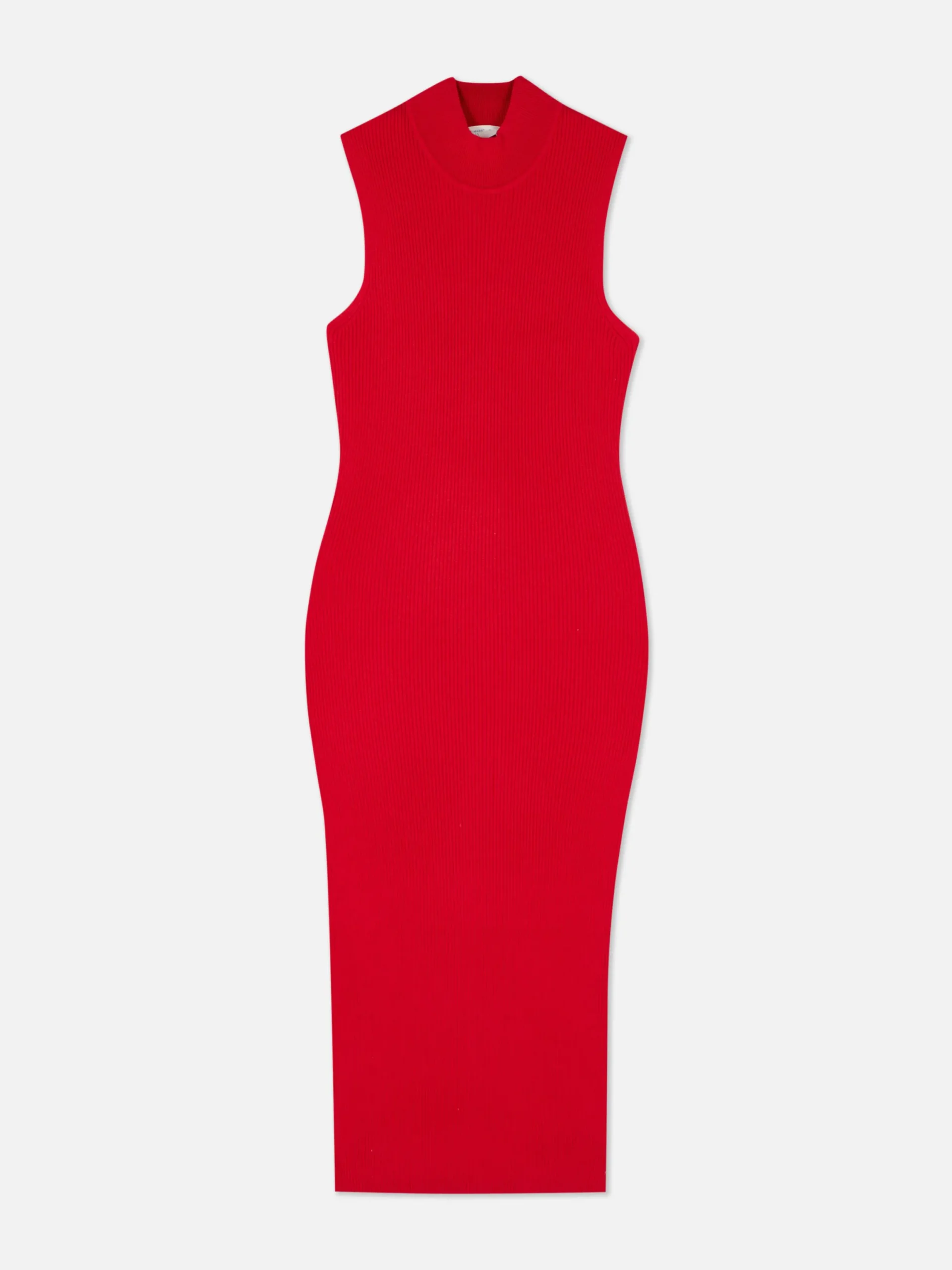 Mujer Primark Vestidos|Vestido Midi De Punto Sin Mangas