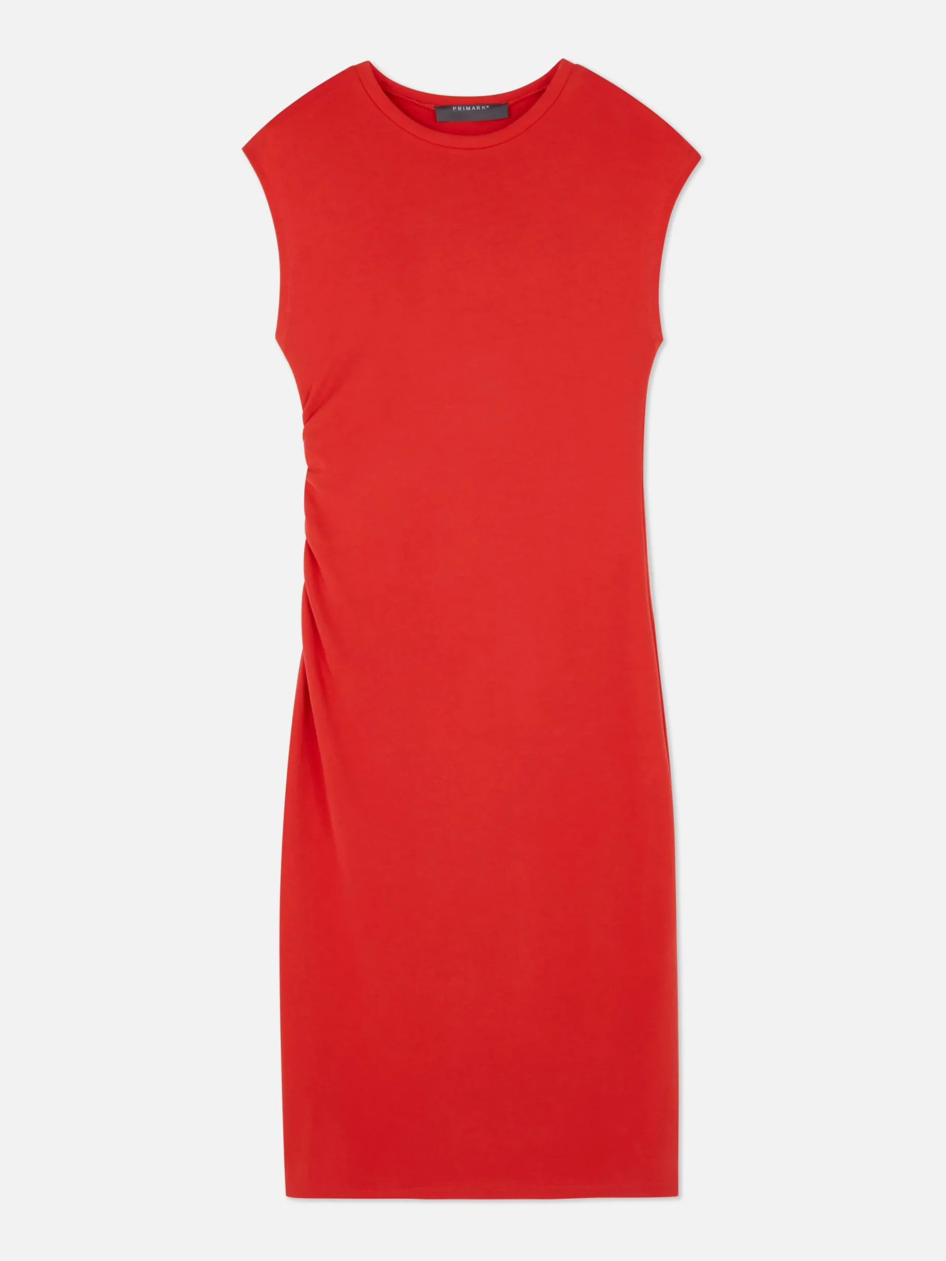 Mujer Primark Vestidos|Vestido Midi Fruncido Sin Mangas