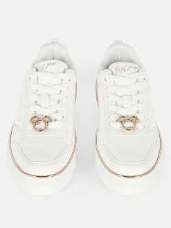 Mujer Primark Calzado Deportivo|Zapatillas Bajas Con Purpurina De Disney