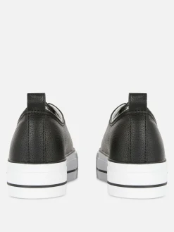 Mujer Primark Calzado Deportivo|Zapatillas Bajas De Plataforma En Piel Sintética