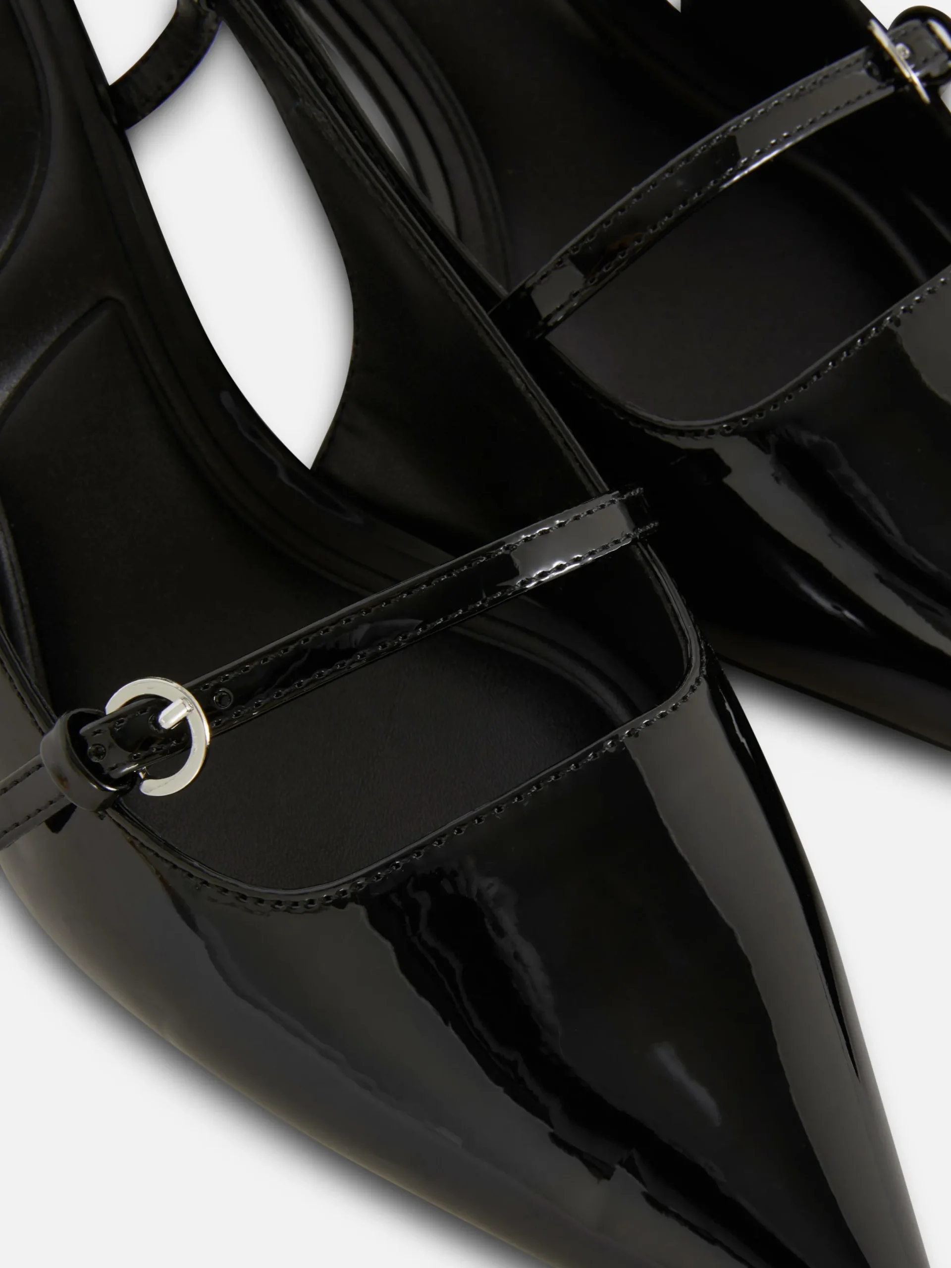 Mujer Primark Moda Gótica|Tacones|Zapatos De Charol Con Hebilla Y Tacón Chupete