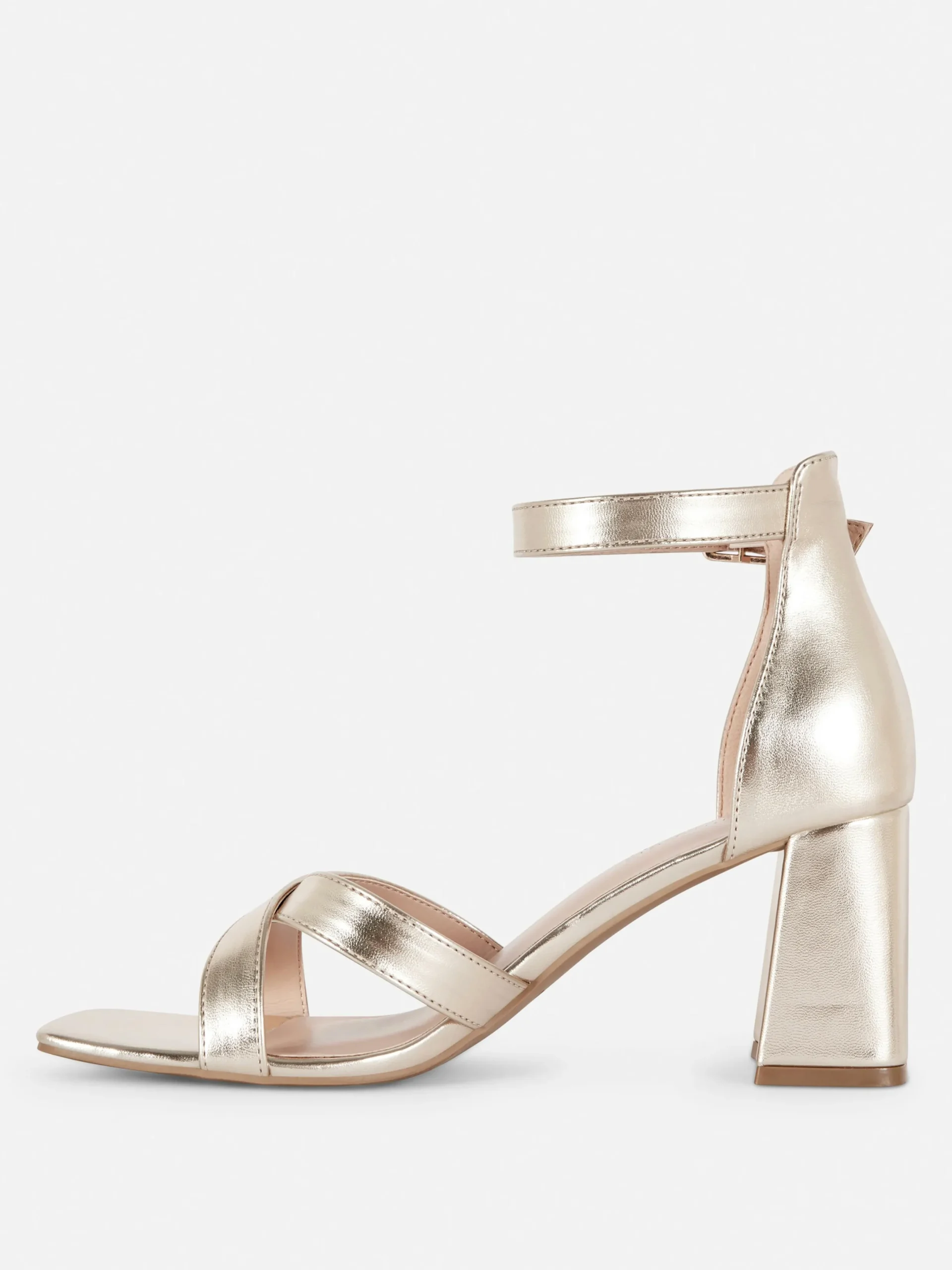 Mujer Primark Tacones|Zapatos De Tacón De Horma Ancha Y Tiras Cruzadas