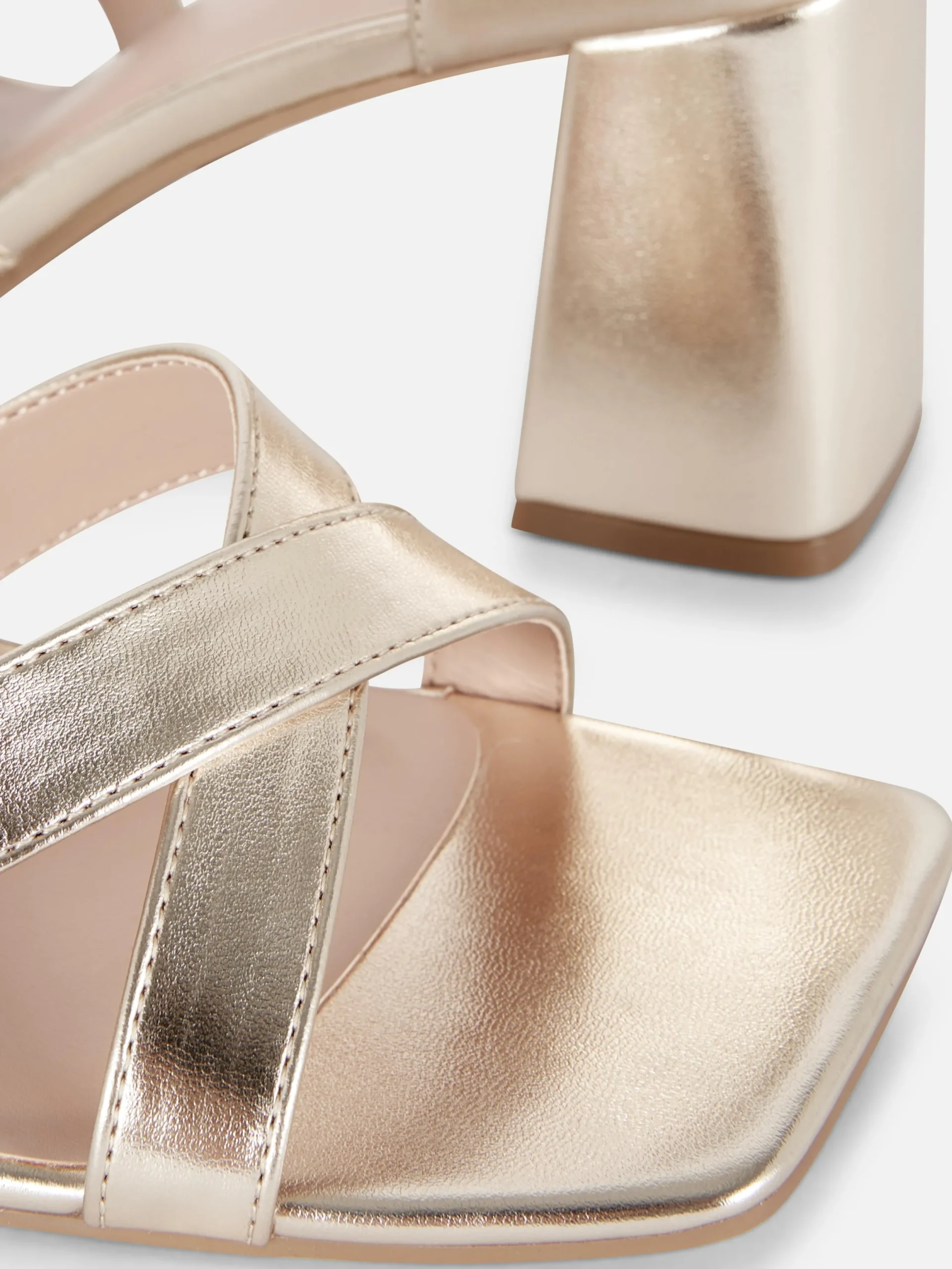 Mujer Primark Tacones|Zapatos De Tacón De Horma Ancha Y Tiras Cruzadas