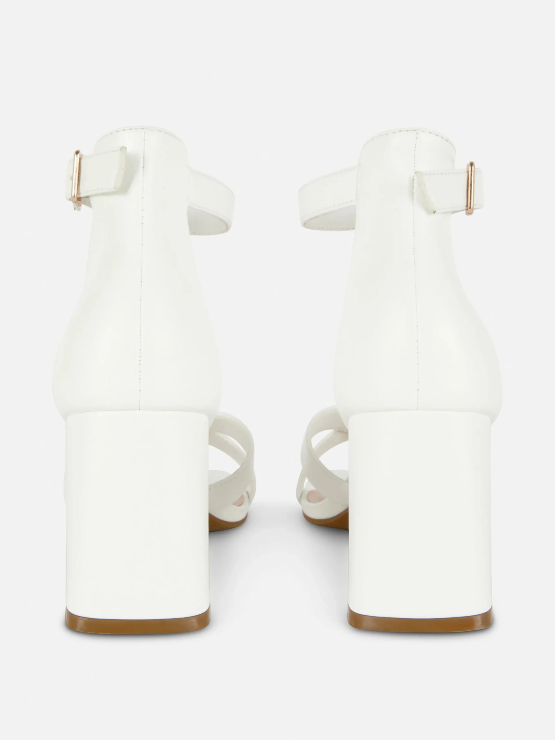 Mujer Primark Tacones|Zapatos De Tacón De Horma Ancha Y Tiras Cruzadas