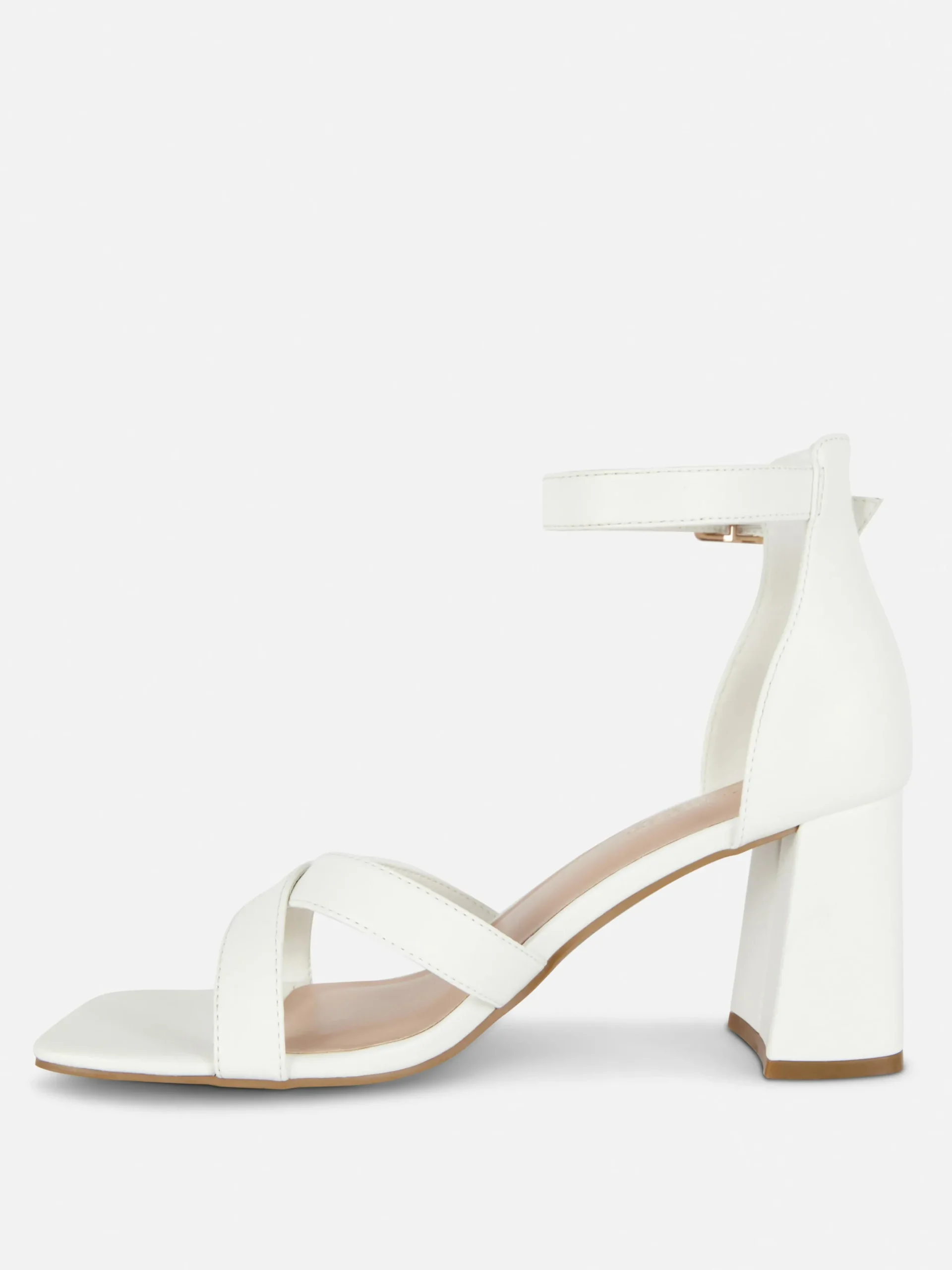 Mujer Primark Tacones|Zapatos De Tacón De Horma Ancha Y Tiras Cruzadas