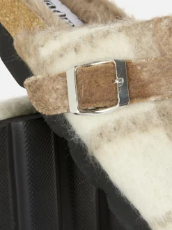 Mujer Primark Zapatillas De Estar En Casa|Zapatillas De Estar En Casa|Zuecos A Cuadros Y Forro Sintético De Rita Ora